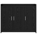 Sideboard Sort eg 98,5 x 33 x 80 cm Konstrueret træ