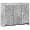 Sideboard Betongrå 98,5 x 33 x 80 cm Konstrueret træ
