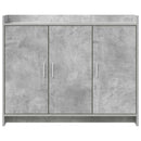 Sideboard Betongrå 98,5 x 33 x 80 cm Konstrueret træ