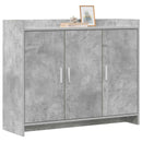 Sideboard Betongrå 98,5 x 33 x 80 cm Konstrueret træ