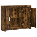 Sideboard Røget eg 98,5 x 33 x 80 cm Konstrueret træ