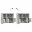 Sideboard Betongrå 98,5 x 33 x 80 cm Konstrueret træ