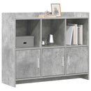 Sideboard Betongrå 98,5 x 33 x 80 cm Konstrueret træ
