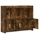 Sideboard Røget eg 98,5 x 33 x 80 cm Konstrueret træ