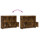 Sideboard Røget eg 98,5 x 33 x 80 cm Konstrueret træ