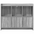 Sideboard Grå Sonoma 98,5 x 33 x 80 cm Konstrueret træ