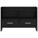 TV-skab 71,5 x 33 x 47 cm Sort eg Konstrueret træ