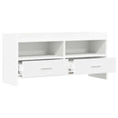 TV-skab 100 x 33 x 47 cm Hvid Konstrueret træ