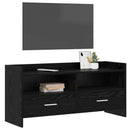 TV-skab 100 x 33 x 47 cm Sort eg Konstrueret træ