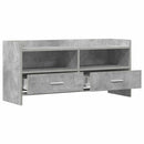 TV-skab 100 x 33 x 47 cm Betongrå Konstrueret træ