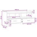 TV-skab 100 x 33 x 47 cm Betongrå Konstrueret træ