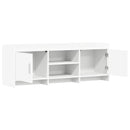 TV-skab 130 x 33 x 47 cm Hvid Konstrueret træ