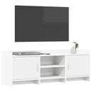 TV-skab 130 x 33 x 47 cm Hvid Konstrueret træ