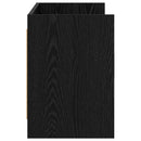 TV-skab 130 x 33 x 47 cm Sort eg Konstrueret træ