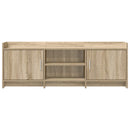 TV-skab 130 x 33 x 47 cm Sonoma-eg Konstrueret træ