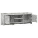 TV-skab 130 x 33 x 47 cm Betongrå Konstrueret træ
