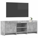 TV-skab 130 x 33 x 47 cm Betongrå Konstrueret træ