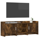 TV-skab 130 x 33 x 47 cm Røget eg Konstrueret træ