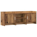 TV-skab 130 x 33 x 47 cm Gammelt træ Konstrueret træ