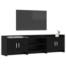 TV-skab 168 x 33 x 47 cm Sort eg Konstrueret træ