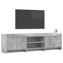 TV-skab 168 x 33 x 47 cm Betongrå Konstrueret træ