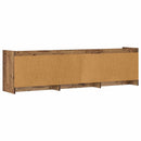 TV-skab 168 x 33 x 47 cm Gammelt træ Konstrueret træ