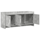 TV-skab 102 x 33 x 47 cm Betongrå Konstrueret træ