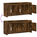 TV-skab 102 x 33 x 47 cm Røget eg Konstrueret træ