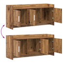 TV-skab 102 x 33 x 47 cm Gammelt træ Konstrueret træ