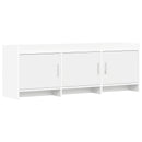 TV-skab 130 x 33 x 47 cm Hvid Konstrueret træ