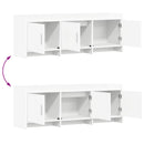 TV-skab 130 x 33 x 47 cm Hvid Konstrueret træ