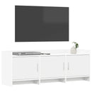 TV-skab 130 x 33 x 47 cm Hvid Konstrueret træ
