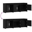 TV-skab 130 x 33 x 47 cm Sort eg Konstrueret træ