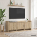 TV-skab 130 x 33 x 47 cm Sonoma-eg Konstrueret træ
