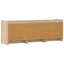TV-skab 130 x 33 x 47 cm Sonoma-eg Konstrueret træ