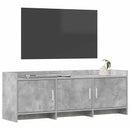 TV-skab 130 x 33 x 47 cm Betongrå Konstrueret træ