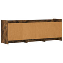 TV-skab 130 x 33 x 47 cm Røget eg Konstrueret træ