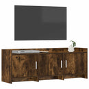 TV-skab 130 x 33 x 47 cm Røget eg Konstrueret træ