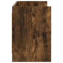 TV-skab 130 x 33 x 47 cm Røget eg Konstrueret træ