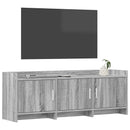 TV-skab 130 x 33 x 47 cm Grå Sonoma Konstrueret træ