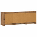 TV-skab 130 x 33 x 47 cm Gammelt træ Konstrueret træ