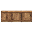 TV-skab 130 x 33 x 47 cm Gammelt træ Konstrueret træ