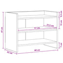 TV-skab 60 x 33 x 47 cm Sort eg Konstrueret træ
