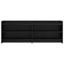 TV-skab 135 x 33 x 47 cm Sort eg Konstrueret træ