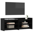 TV-skab 135 x 33 x 47 cm Sort eg Konstrueret træ