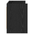 TV-skab 135 x 33 x 47 cm Sort eg Konstrueret træ