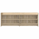 TV-skab 135 x 33 x 47 cm Sonoma-eg Konstrueret træ