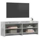 TV-skab 135 x 33 x 47 cm Betongrå Konstrueret træ