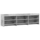 TV-skab 168 x 33 x 47 cm Betongrå Konstrueret træ