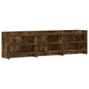 TV-skab 168 x 33 x 47 cm Røget eg Konstrueret træ